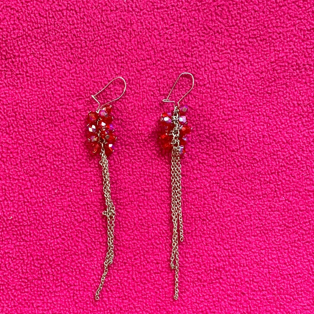 Very sexy red earrings - Picture 2 of 2